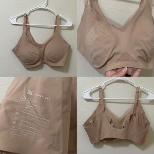 •HONEYLOVE• Cross Over Bra Sand Mesh